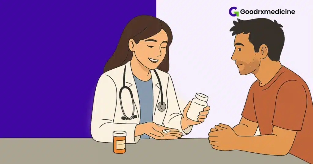 Doctor explaining medication options to help manage sexual desire