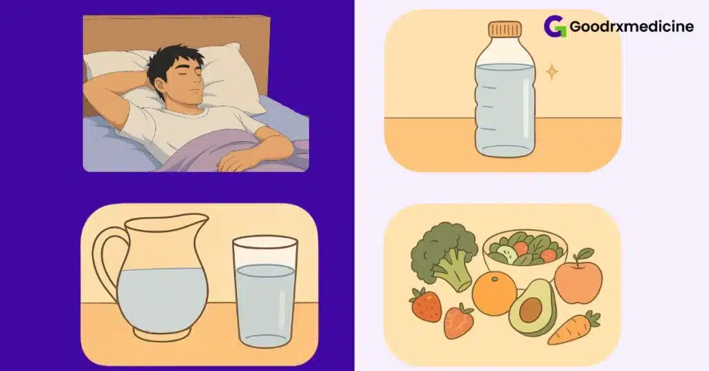 Daily habits like sleep, hydration, and diet supporting sexual health