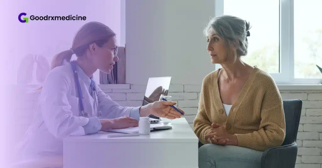 older woman during a medical consultation