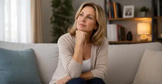 Mature woman considering sexual activity changes with age