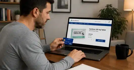 Man buying Cenforce 100 mg online in the USA