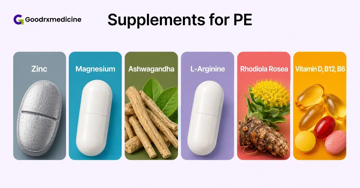 Zinc, magnesium, ashwagandha and other supplements for delayed ejaculation