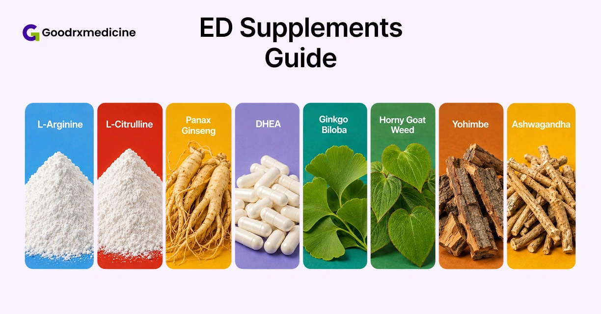 13 Natural Supplements for ED Management