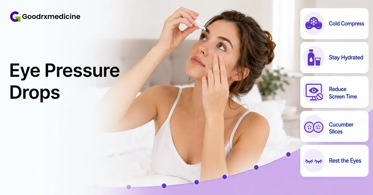 Woman applying eye drops with tips for relieving red eyes