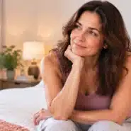Woman in her 40s reflecting on changes in libido during perimenopause