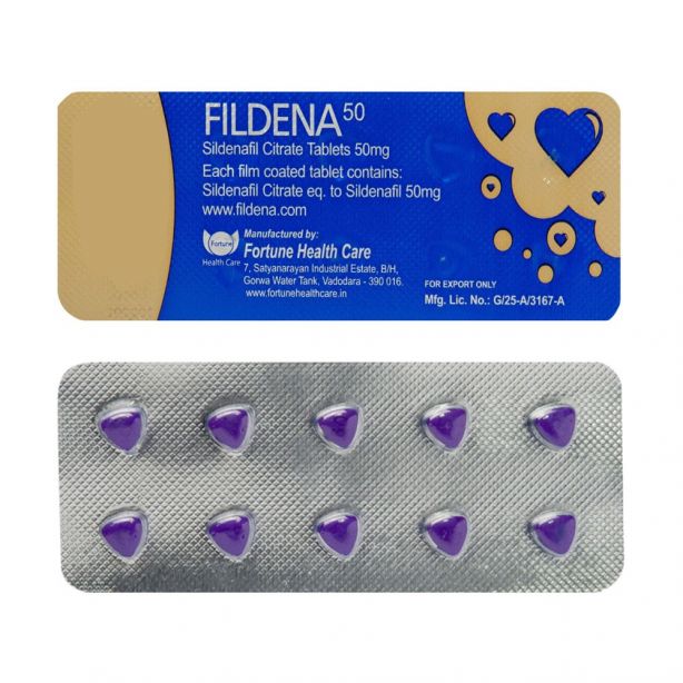 Fildena 50 mg with Sildenafil Citrate