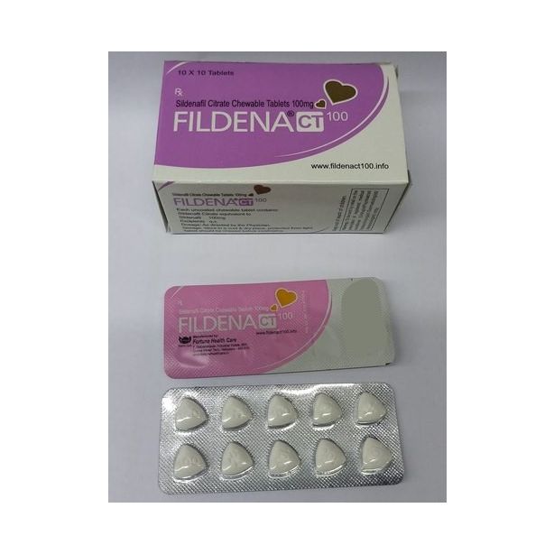 Fildena Chewable Tablet 100 mg with Sildenafil Citrate