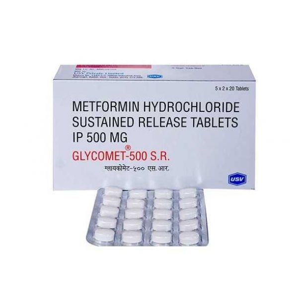 Glycomet 1000 mg with Metformin Hcl