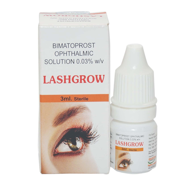 Lashgrow 3 ml with Bimatoprost Ophthalmic Solution