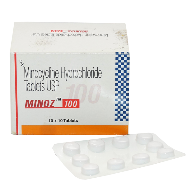 Minoz 100 mg with Minocycline Hydrochloride