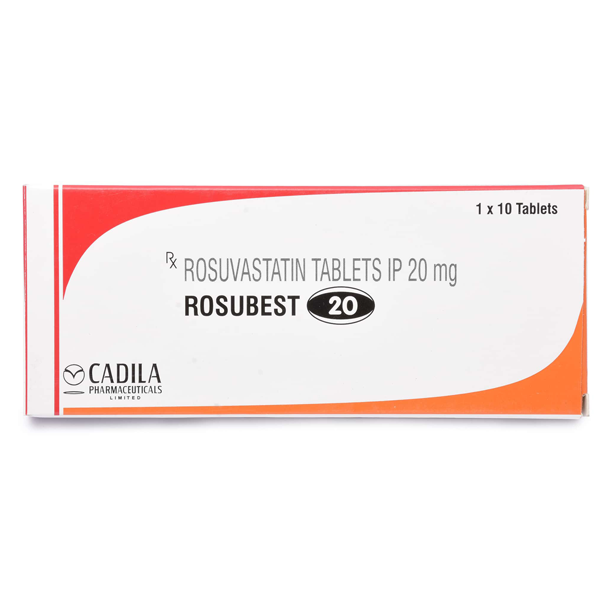 Rosubest 20 mg with Rosuvastatin