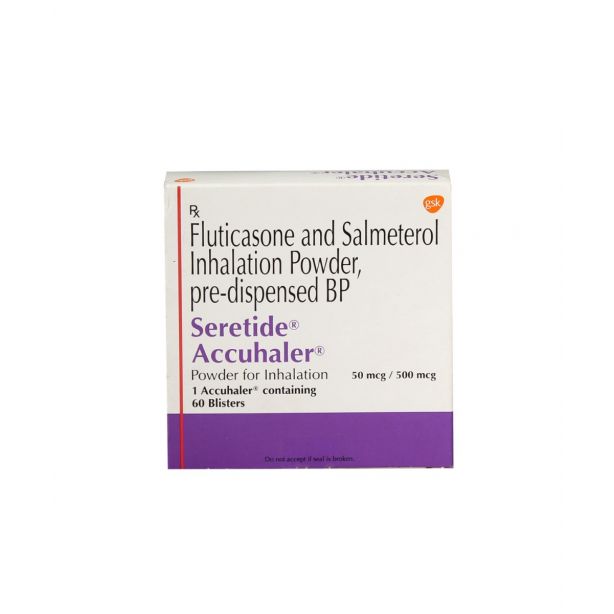 Seretide Diskus 50+500 mcg with Salmeterol & Fluticasone Propionate