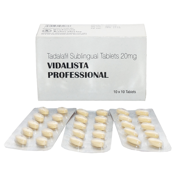 Vidalista Professional 20mg with Tadalafil Sublingual