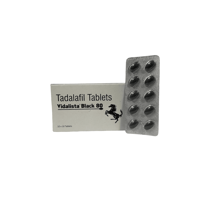 Vidalista Black 80 mg with Tadalafil