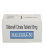 Malegra 50 mg tablet with Sildenafil Citrate