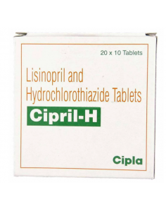 Cipril H  5 + 12.5 mg with Lisinopril + Hydrochlorothiazide