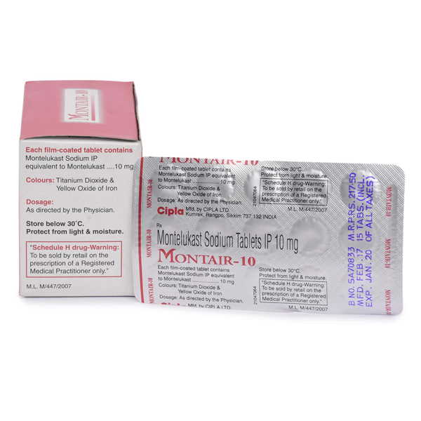 Order Montair 10 mg Singulair Montelukast Sodium