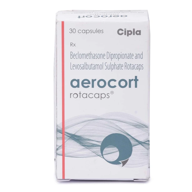 Aerocort Rotacaps 100 mcg + 100 mcg with Beclomethasone Dipropionate and Levosalbutamol