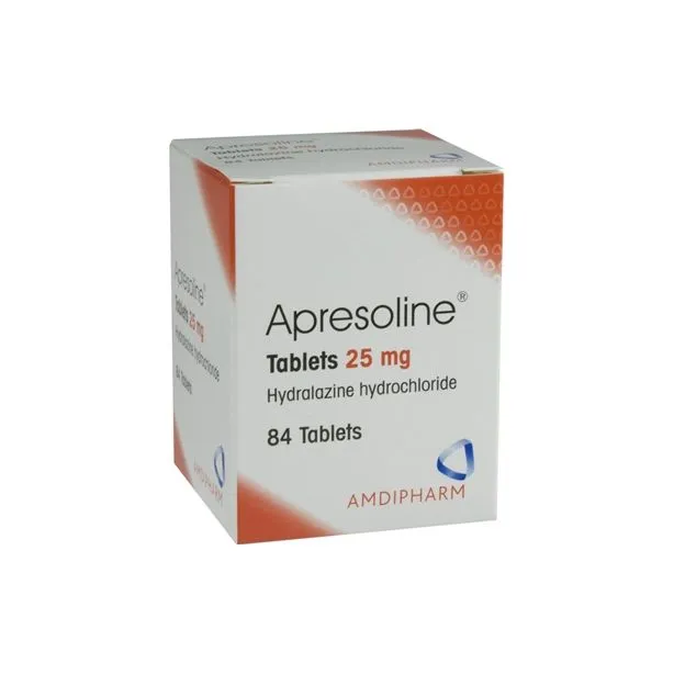 Apresoline 25 mg with Hydralazine hydrochloride
