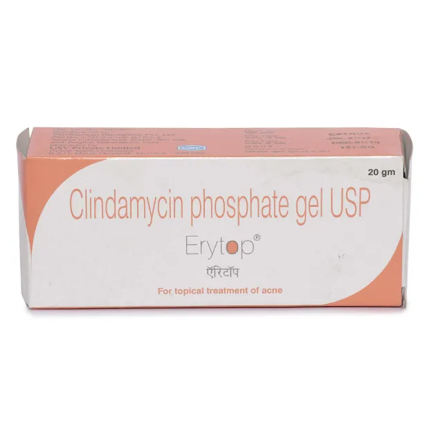 Erytop 1% Gel 20 gm with Clindamycin Phosphate Gel