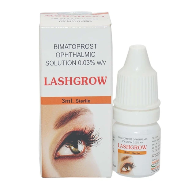 Lashgrow 3 ml with Bimatoprost Ophthalmic Solution