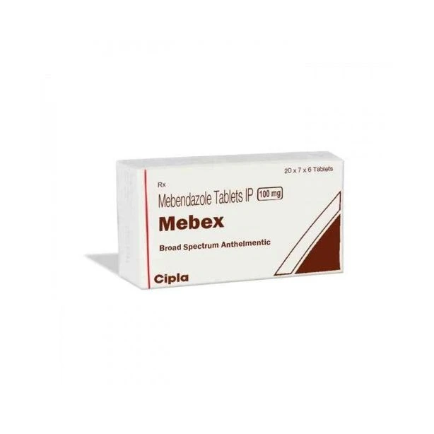 Mebex 100 mg With Mebendazole