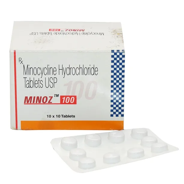 Minoz 100 mg with Minocycline Hydrochloride