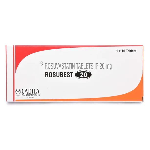 Rosubest 20 mg with Rosuvastatin