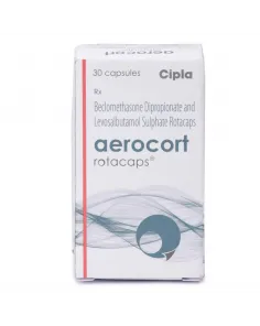 Aerocort Rotacaps 100 mcg + 100 mcg with Beclomethasone Dipropionate and Levosalbutamol